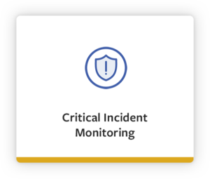 Service Card: Critical Incident Monitoring. Click to view service description.